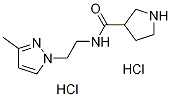 Pyrrolidine-3-carboxylic acid [2-(3-methyl-pyrazol-1-yl)-ethyl]-amide dihydrochloride Struktur