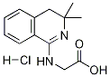 (3,3-DIMETHYL-3,4-DIHYDRO-ISOQUINOLIN-1-YLAMINO)-ACETIC ACID HYDROCHLORIDE Struktur