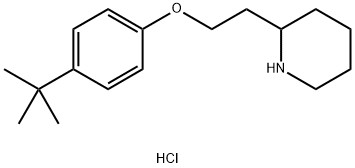 2-{2-[4-(tert-Butyl)phenoxy]ethyl}piperidinehydrochloride Struktur