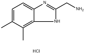 (4,5-dimethyl-1H-benzimidazol-2-yl)methylamine hydrochloride Struktur