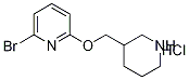 2-BroMo-6-(piperidin-3-ylMethoxy)-pyridine hydrochloride, 98+% C11H16ClBrN2O, MW: 307.62 Struktur