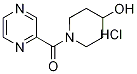 (4-Hydroxy-piperidin-1-yl)-pyrazin-2-yl-Methanone hydrochloride, 98+% C10H14ClN3O2, MW: 243.69 Struktur