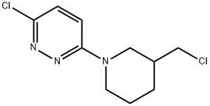 3-chloro-6-(3-(chloroMethyl)piperidin-1-yl)pyridazine Struktur