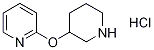 2-(Piperidin-3-yloxy)-pyridine hydrochloride, 98+% C10H15ClN2O, MW: 214.69 Struktur