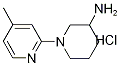 4'-Methyl-3,4,5,6-tetrahydro-2H-[1,2']bipyridinyl-3-ylaMine hydrochloride, 98+% C11H18ClN3, MW: 227.73 Struktur