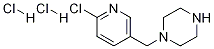 piperazine, 1-[(6-chloro-3-pyridinyl)methyl]- Struktur