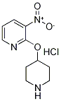 3-Nitro-2-(piperidin-4-yloxy)-pyridine hydrochloride, 98+% C10H14ClN3O3, MW: 259.69 Struktur