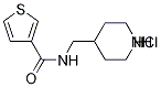 Thiophene-3-carboxylicacid(piperidin-4-ylMethyl)-aMide hydrochloride, 98+% C11H17ClN2OS, MW: 260.83 Struktur