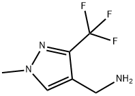 1-Methyl-3-(trifluoromethyl)-1H-pyrazole-4-methanamine Struktur