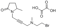 N-(4-((2-Bromoethyl)methylamino)-2-butynyl)-5-methyl-2-pyrrolidone Struktur