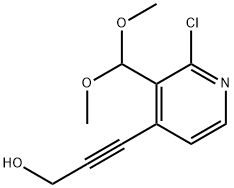 3-(2-Chloro-3-(dimethoxymethyl)pyridin-4-yl)prop-2-yn-1-ol Struktur