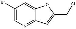 6-Bromo-2-(chloromethyl)furo[3,2-b]pyridine Struktur