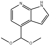 4-(Dimethoxymethyl)-1H-pyrrolo[2,3-b]pyridine Struktur