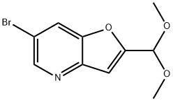 6-Bromo-2-(dimethoxymethyl)furo[3,2-b]pyridine Struktur