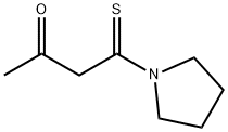 Pyrrolidine,  1-(3-oxo-1-thioxobutyl)-  (9CI) Struktur