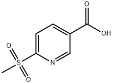 6-(Methylsulfonyl)nicotinic Acid Struktur