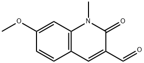 7-Methoxy-1-methyl-2-oxo-1,2-dihydroquinoline-3-carbaldehyde Struktur