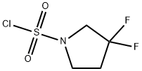 3,3-Difluoropyrrolidine-1-sulfonyl chloride Struktur