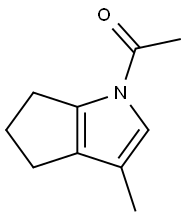 Cyclopenta[b]pyrrole, 1-acetyl-1,4,5,6-tetrahydro-3-methyl- (9CI) Struktur