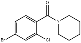 (4-Bromo-2-chlorophenyl)(piperidin-1-yl)methanone Struktur