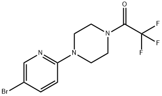 1-(4-(5-Bromopyridin-2-yl)piperazin-1-yl)-2,2,2-trifluoroethanone Struktur