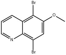 5,8-Dibromo-6-methoxyquinoline Struktur