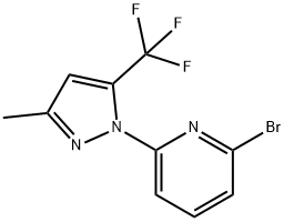 1-(6-Bromopyridin-2-yl)-3-methyl-5-trifluoromethylpyrazole Struktur