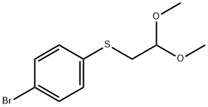 1-BROMO-4-(2,2-DIMETHOXY-ETHYLSULFANYL)-BENZENE Structure