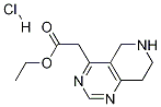 Ethyl 2-(5,6,7,8-tetrahydropyrido[4,3-d]pyriMidin-4-yl)-acetate HCl Struktur