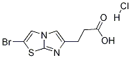 3-(2-BroMoiMidazo[2,1-b]thiazol-6-yl)propanoic acid HCl Struktur