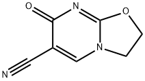 7-OXO-2,3-DIHYDRO-7H-[1,3]OXAZOLO[3,2-A]PYRIMIDINE-6-CARBONITRILE Struktur