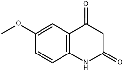 6-methoxy-2,4-quinolinediol Struktur