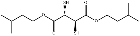 di-(isoamyl)dimercaptosuccinate Struktur