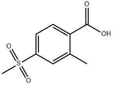 2-Methyl-4-(methylsulfonyl)benzoic Acid Struktur