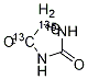 Hydantoin-4,5-13C2,1-15N Struktur