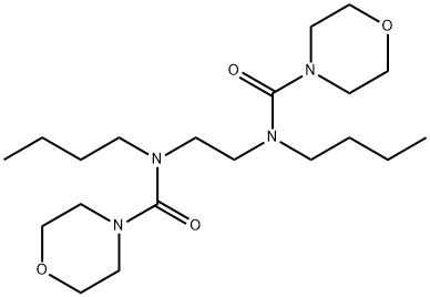 N,N'-ethylenebis(N-butylmorpholine-4-carboxamide) Struktur