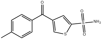 4-(4-Methylbenzoyl)-2-thiophenesulfonamide Struktur