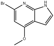 1H-Pyrrolo[2,3-b]pyridine, 6-broMo-4-Methoxy- Struktur