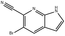 5-Bromo-6-cyano-7-azaindole Struktur