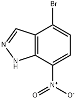 1H-Indazole,4-broMo-7-nitro- Struktur