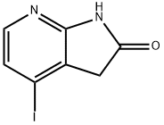 2H-Pyrrolo[2,3-b]pyridin-2-one,1,3-dihydro-4-iodo- Struktur