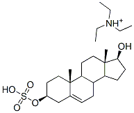 5-ANDROSTENE-3B,17B-DIOL 3-SULFATETRIETH YLAMMONIUM Struktur