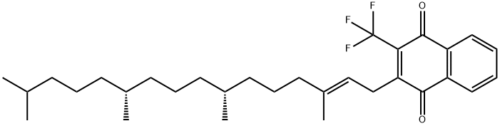 2-trifluoromethyl-3-phytyl-1,4-naphthoquinone Struktur