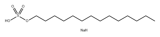 Sodium tetradecyl sulfate Struktur