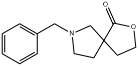 7-BENZYL-2-OXA-7-AZA-SPIRO[4.4]NONAN-1-ONE Struktur