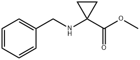 Cyclopropanecarboxylic acid, 1-[(phenylmethyl)amino]-, methyl ester (9CI) Struktur