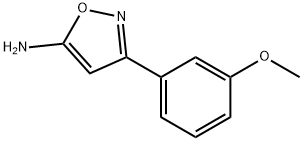 3-(3-METHOXY-PHENYL)-ISOXAZOL-5-YLAMINE Structure