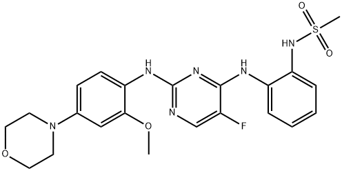 N-(2-(2-(2-Methoxy-4-MorpholinophenylaMino)-5-fluoropyriMidin-4-ylaMino)phenyl)MethanesulfonaMide Struktur