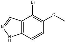 4-broMo-5-Methoxy-1H-indazole Struktur