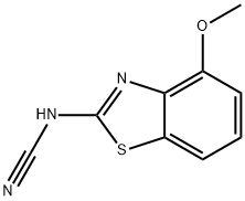 Cyanamide, (4-methoxy-2-benzothiazolyl)- (9CI) Struktur